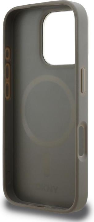 Actual product image DKNY Case Checkered Pattern Magsafe for iPhone 16 Pro beige (Apple iPhone 16 Pro)