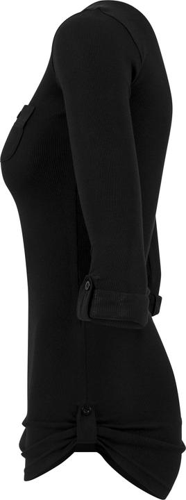 Immagine prodotto Urban Classics Tee lunga da donna con tasca a coste e risvolto (XS)
