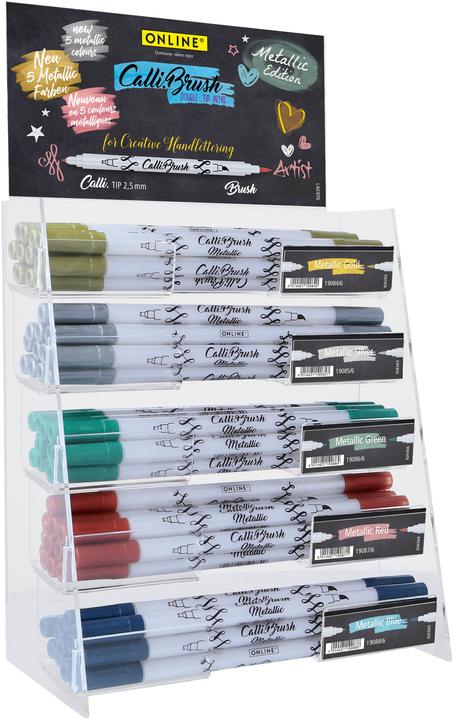 Energy Label Online Callibrush Display Metallic (Multicoloured, 60 x)