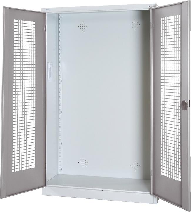Actual product image C+P Modular sports equipment cabinet (HxWxD: 195x120x50 cm, with perforated sheet metal hinged doors).