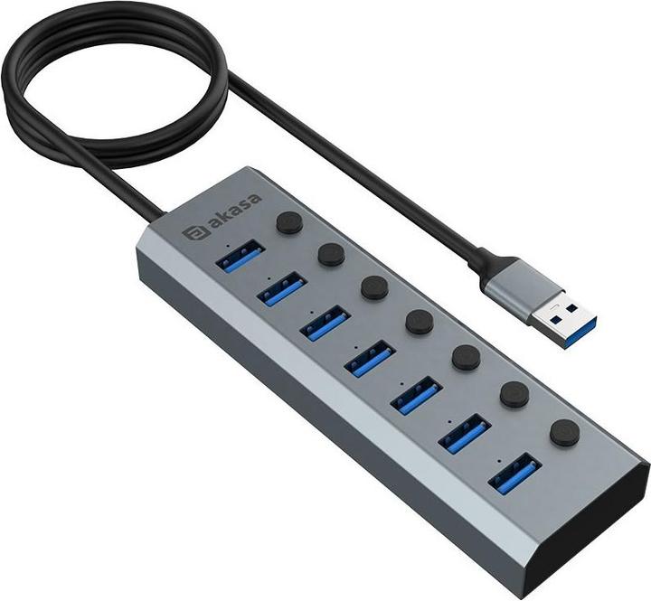 Image du produit Akasa Connect 7 IPS - Hub USB (USB-C, 7 Ports)