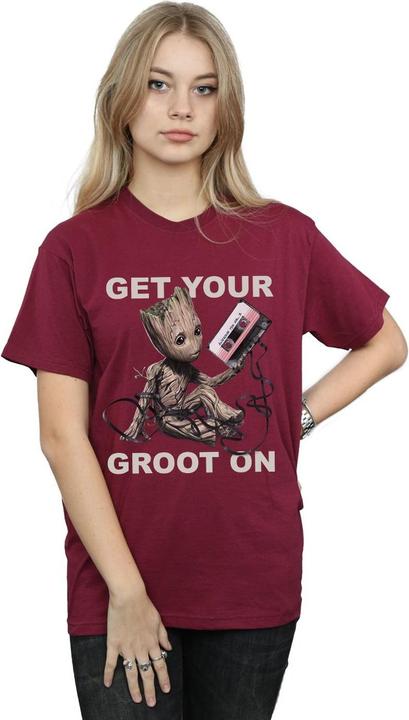 Immagine prodotto Guardians Of The Galaxy Get Your Groot On Maglietta Ampia Donna (L)