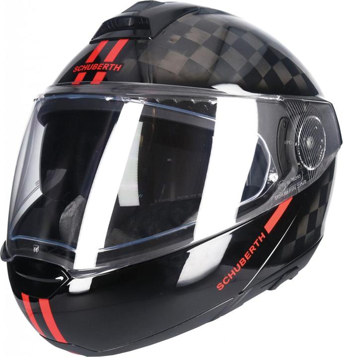Produktbild Schuberth C4 PRO CARBON FUSION Klapphelm glossy rot XS 53 (53 cm, XS)