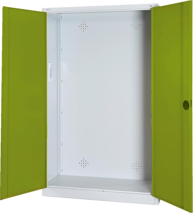 Actual product image C+P Modular sports equipment cabinet (HxWxD: 195x120x50 cm, with solid sheet metal hinged doors).