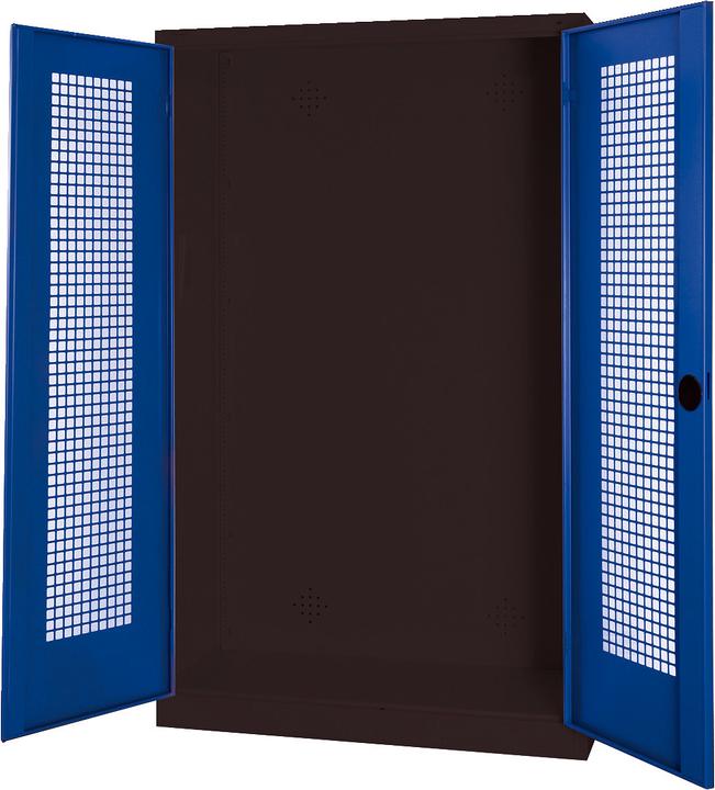 Actual product image C+P Modular sports equipment cabinet (HxWxD: 195x120x50 cm, with perforated sheet metal hinged doors).