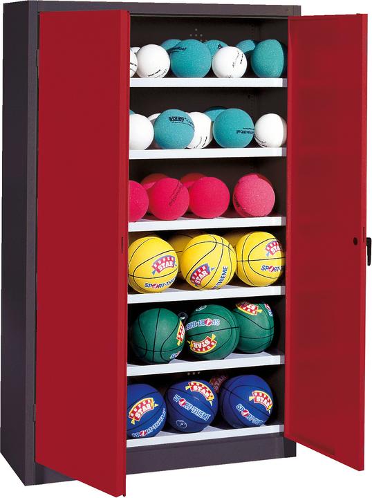 Immagine prodotto C+P Armadio a sfera (HxLxP: 195x150x50 cm, con porte a battente in lamiera piena, tipo 3)