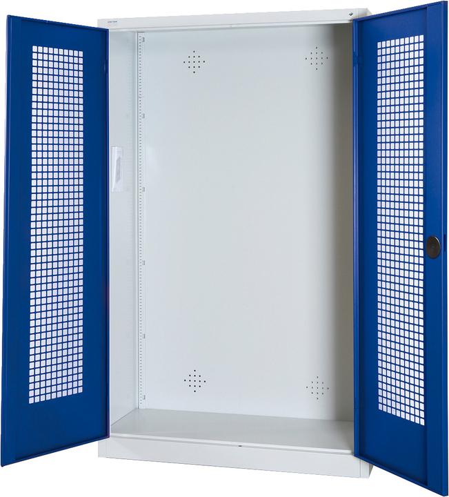 Actual product image C+P Modular sports equipment cabinet (HxWxD: 195x120x50 cm, with perforated sheet metal hinged doors).
