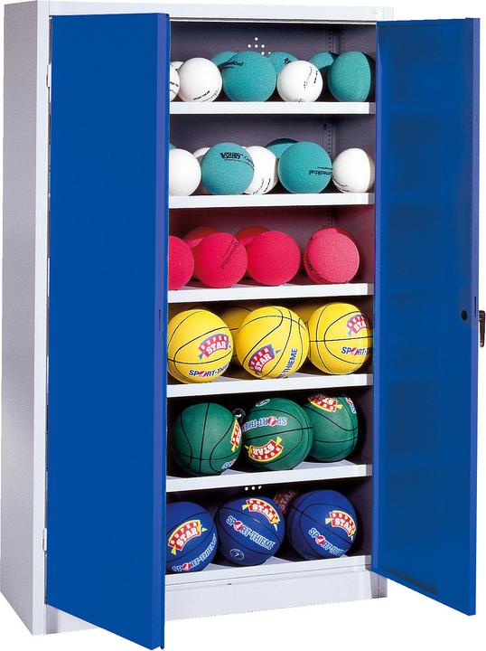 Immagine prodotto C+P Armadio a sfera (HxLxP: 195x120x50 cm, con porte a battente in lamiera piena, tipo 3)