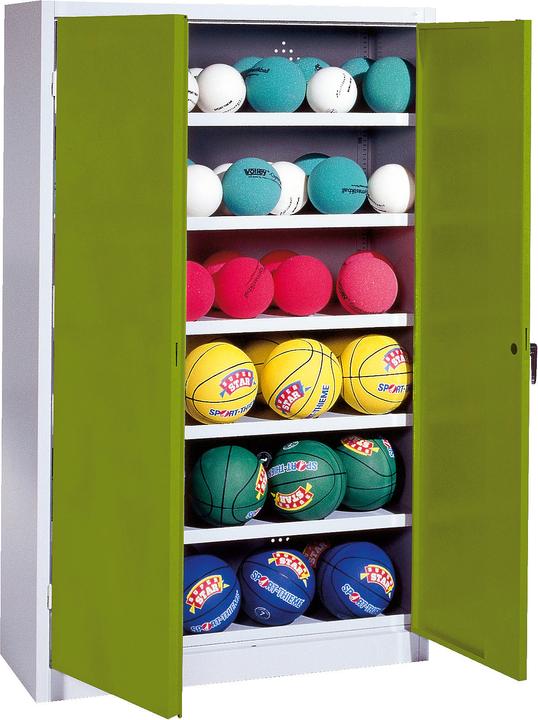 Immagine prodotto C+P Armadio a sfera (HxLxP: 195x120x50 cm, con porte a battente in lamiera piena, tipo 3)