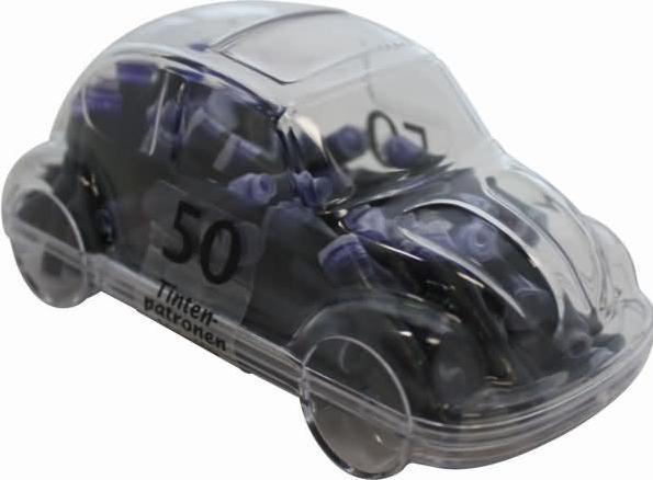 Image du produit Metzger&Mendle M&M Hobby-Car cartouches d'encre pour stylo bleu royal 50 pcs. (Encrier, Bleu)