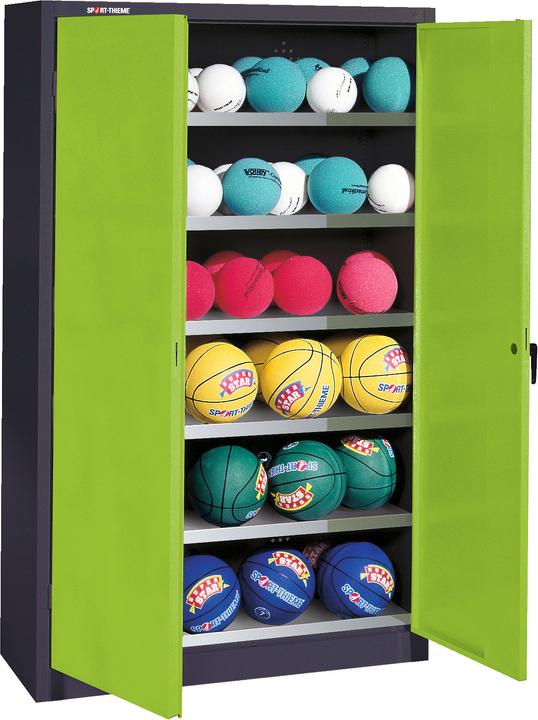 Actual product image C+P Ball cabinet (HxWxD: 195x93x40 cm, with solid sheet metal hinged doors, type 3)