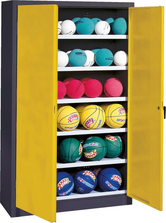 Immagine prodotto C+P Armadio a sfera (HxLxP: 195x120x40 cm, con porte a battente in lamiera piena, tipo 3)