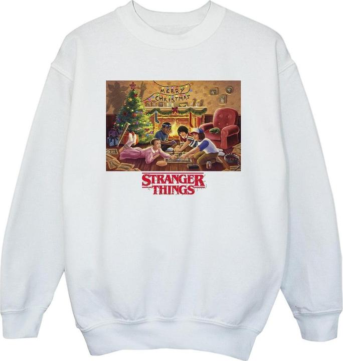 Netflix Stranger Things Christmas Gathering Sweatshirt Mädchen