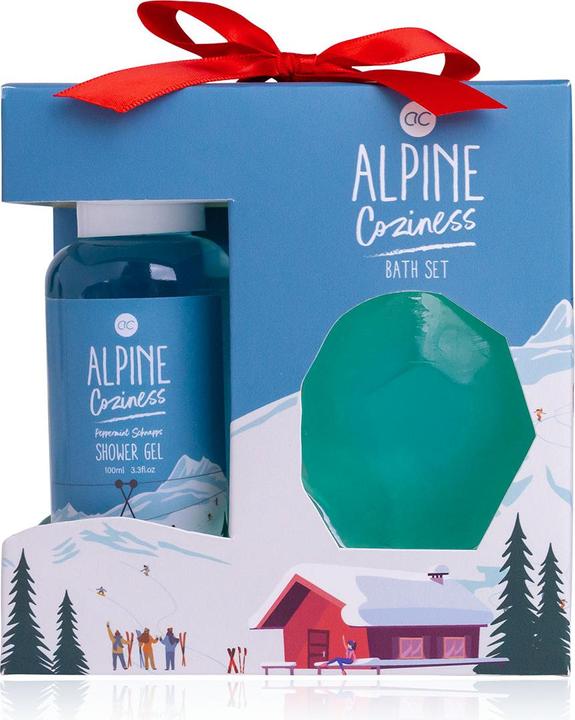 Immagine prodotto Accentra Set da bagno ALPINE COZINESS in confezione regalo, include gel doccia da 100ml, sapone da 50g (Set per la cura dei capelli)