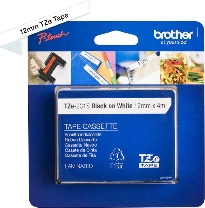 Produktbild Brother TZe-231S (1.20 cm, Weiss, Schwarz)