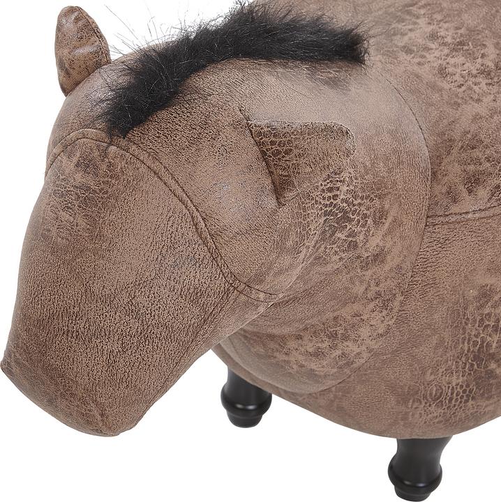 Produktbild Beliani Bilini Pufa Bestienpferdefleisch brauner Bagger