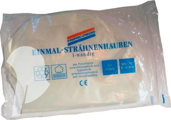 Produktbild Fripac Einmal-Strähnenhaube 1-Wandig Glatt, Beutel à 50 Stück