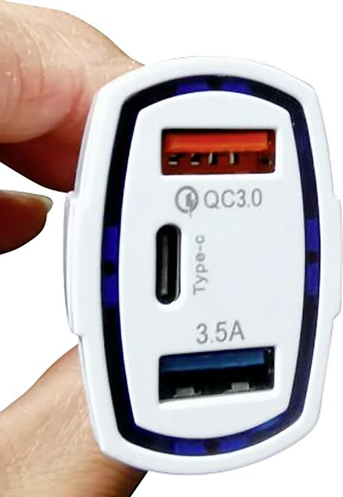 Actual product image Lipo USB charging adapter 3-fold