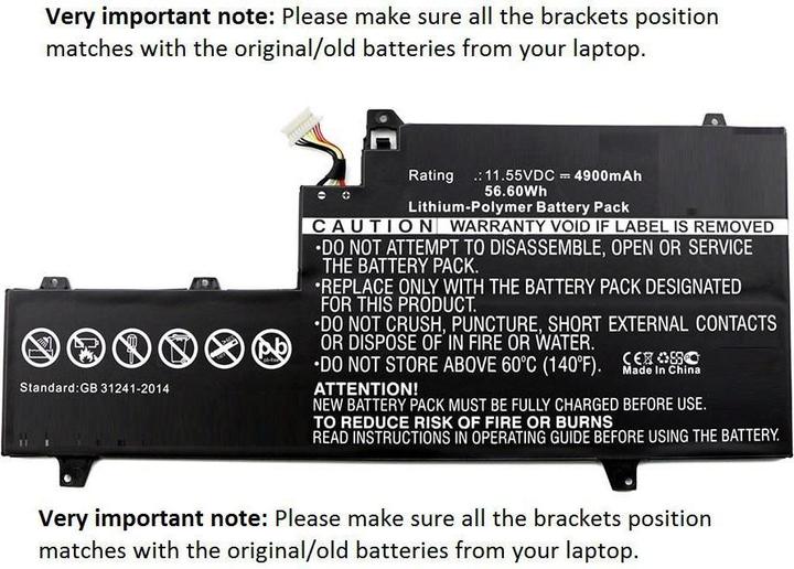 CoreParts MBXHP-BA0141 (1 Zellen, 4900 mAh)
