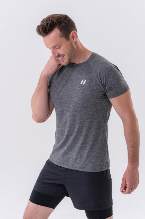 Image du produit Nebbia T-shirt sport léger "Grey" 325 gris foncé (M)