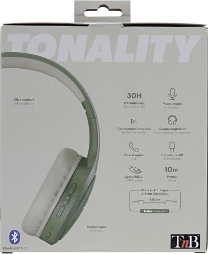 Actual product image T'nB Headphones (No noise cancelling, 30 h, Wireless)