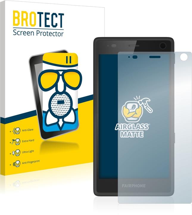 Actual product image BROTECT AirGlass Glass Matte (1 Piece, Fairphone 2)