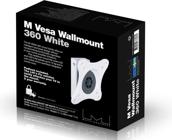 Image du produit Multibrackets VESA Wallmount 360 (Mur, 32", 15 kg)