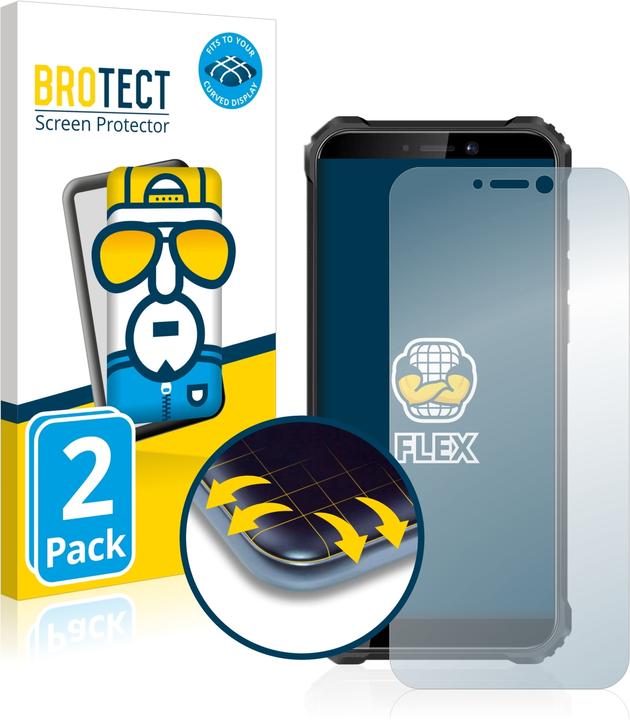 Produktbild BROTECT Full-Cover Displayschutz (2 Stück, Oukitel WP5 Pro)