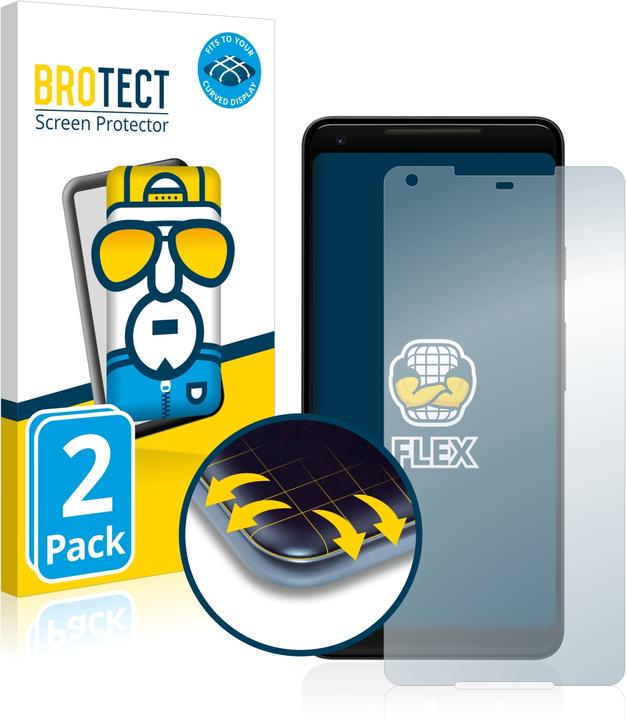 Produktbild BROTECT Full-Cover Displayschutz (2 Stück, Google Pixel 2 XL)