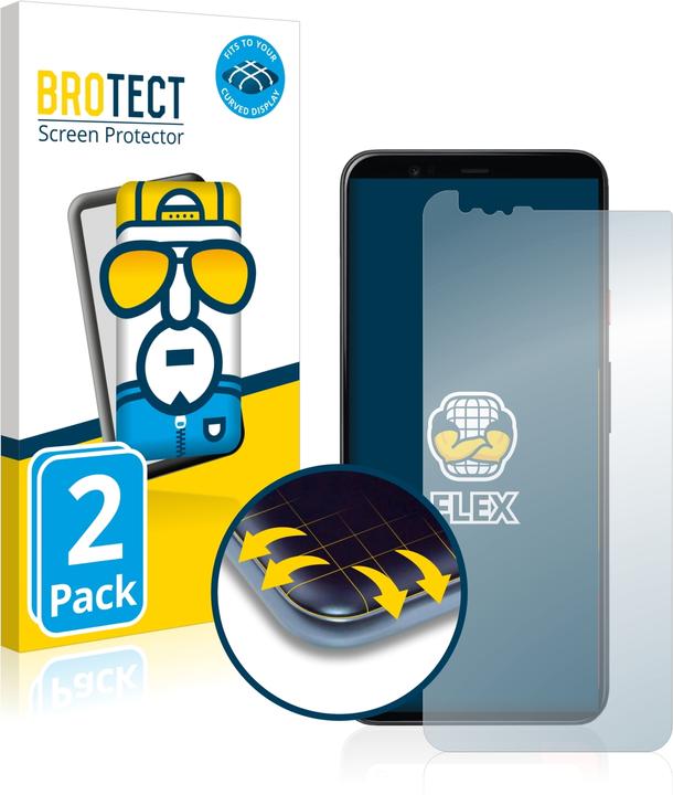 Produktbild BROTECT Full-Cover Displayschutz (2 Stück, Google Pixel 4 XL)