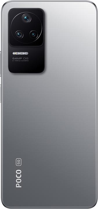 Actual product image Xiaomi Poco F4 (256 GB, Moonlight Silver, 6.67", Dual SIM, 64 Mpx, 5G)