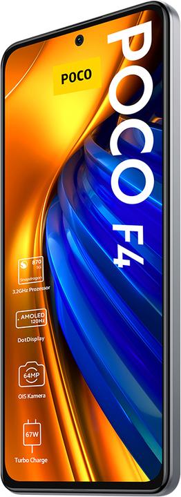 Actual product image Xiaomi Poco F4 (256 GB, Moonlight Silver, 6.67", Dual SIM, 64 Mpx, 5G)