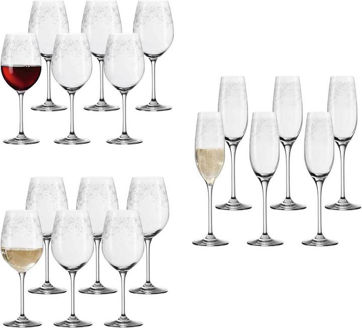 Actual product image Leonardo Wine and champagne glasses Chateau (18 Glasses, Champagne glasses, Wine glasses set)