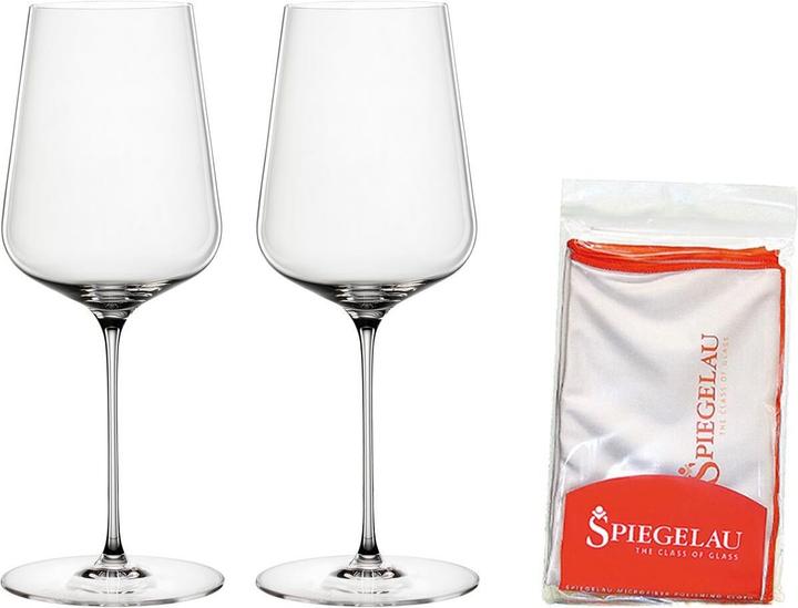 Actual product image Spiegelau Universal glasses + polishing cloth Definition (55 cl, 2 Glasses, White wine glasses)