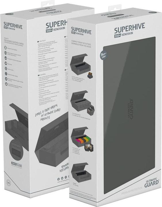 Produktbild Ultimate Guard Kartenbox XenoSkin Superhive 550+ Grau