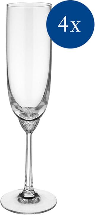 Villeroy & Boch Octavie Champagne Glasses (16 cl, 4 Glasses, Champagne glasses)