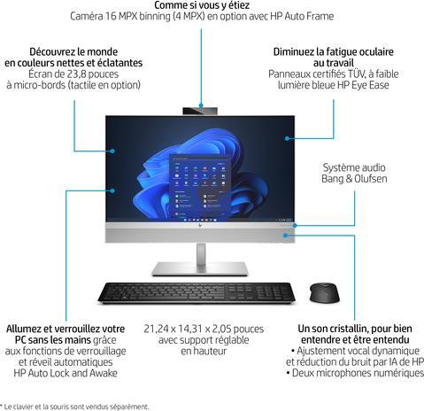 Produktbild HP EliteOne 9, i5-14500, FHD Touch,, SSD, 770, Keyb/Mouse, WiFi 6e + BT 5.3, Win 11 Pro (AP Ready), 3/ (Intel Core i5-14500, 32 GB, 512 GB, UHD Graphics 770)