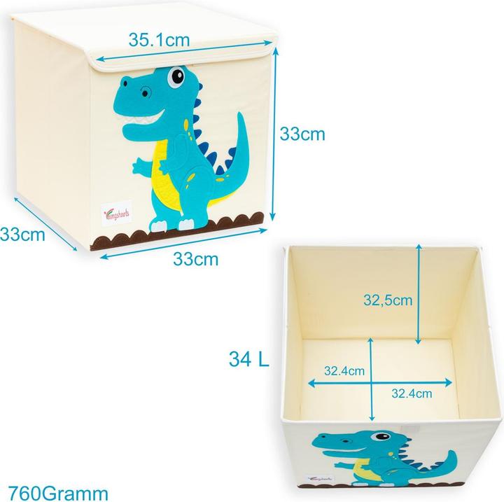 Produktbild Intirilife Aufbewahrungsbox mit Deckel für Kinder