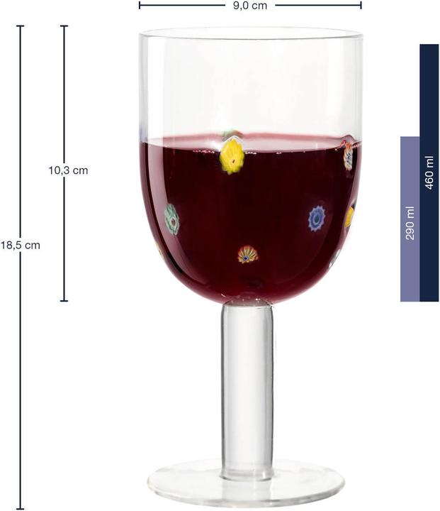 Image du produit Leonardo Verre à vin rouge FIORI (46 cl, 1 Verres, Verres à vin rouge)
