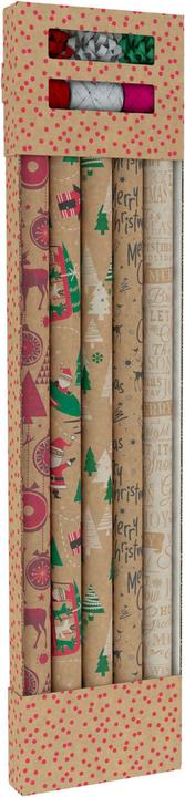 Actual product image No Name Wrapping Paper Kraft Set Christmas, 11pcs. (Gift ribbon, 11 x)
