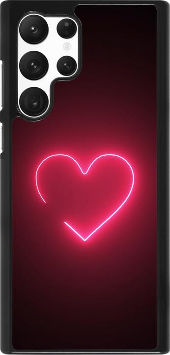 Produktbild PhoneLook Hülle Valentine 2023 single neon heart (Samsung Galaxy S22 Ultra)
