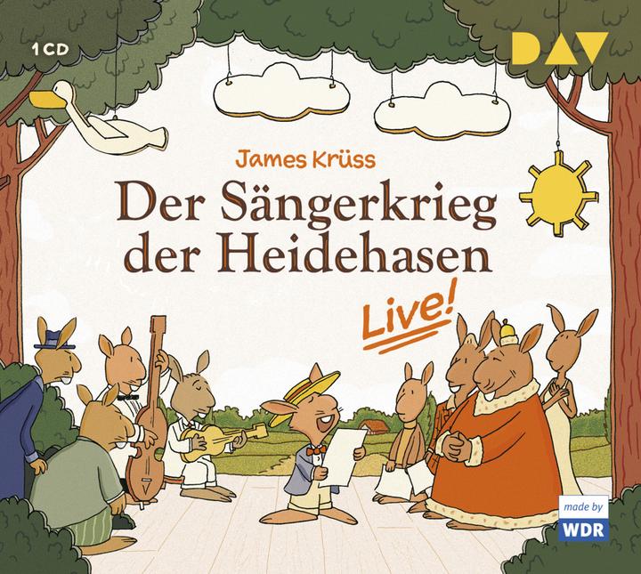 Produktbild Der Sängerkrieg der Heidehasen - Live! (James Krüss, WDR Rundfunkchor Köln, Nina Kawalun, Ole Könnecke, Deutsch)