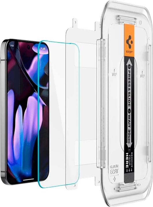 Immagine prodotto Spigen Proteggi schermo in vetro temperato EZ Fit Clear Google Pixel 9/9 Pro 2-Pack (2 Pezzo/i, Google Pixel 9 Pro, Google Pixel 9)