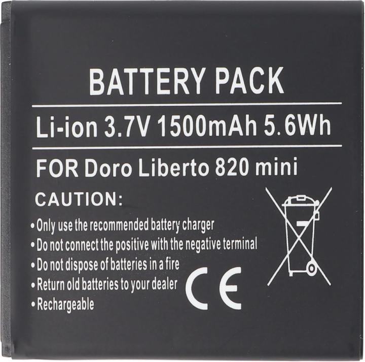 Actual product image AccuCell Akku Doro Liberto 820 mini Akku DBM-1500B