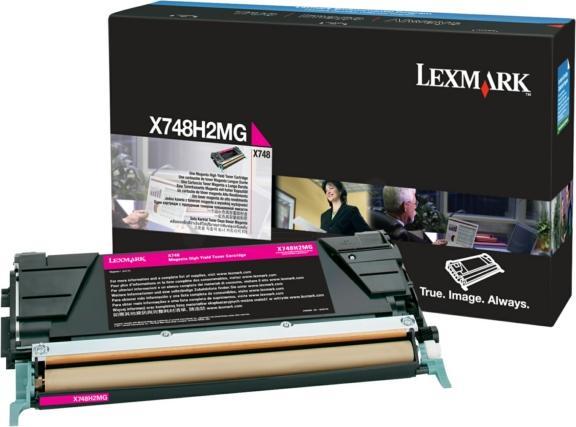 Produktbild Lexmark X748 10K Toner magenta hohe Kapazität 10.000 Seiten 1er-Pack (M)