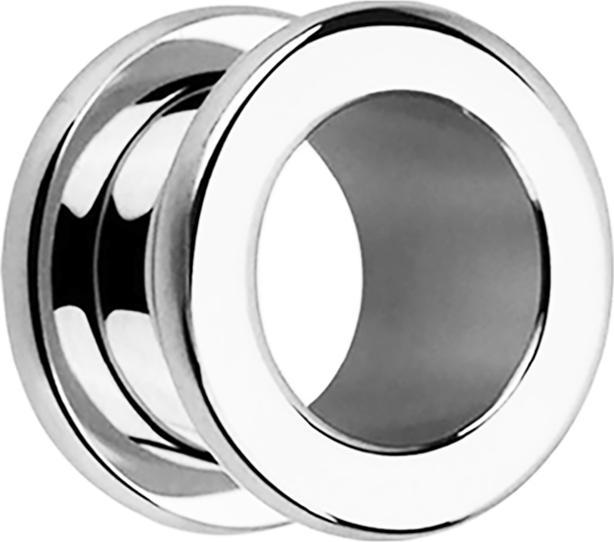 Immagine prodotto Star Piercing Carne Tunnel argento con angoli arrotondati (Acciaio chirurgico 316L)