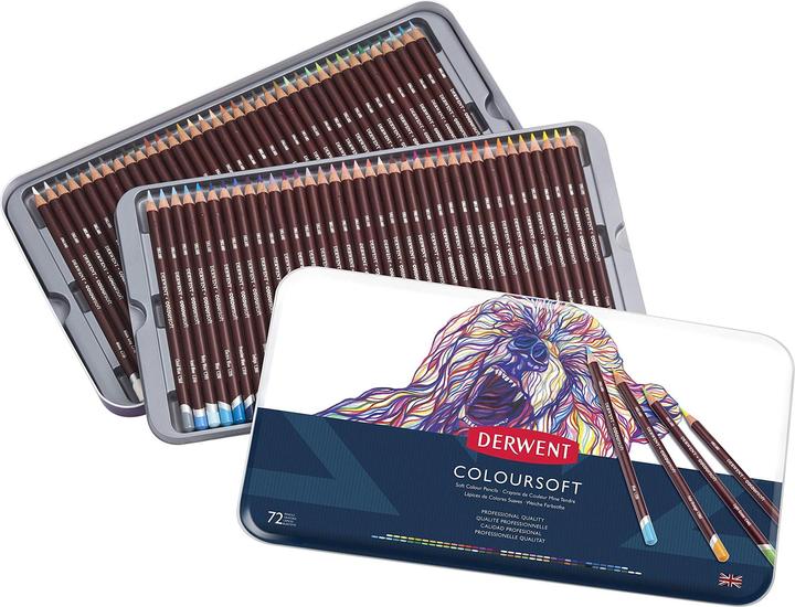 Produktbild Derwent Coloursoft Buntstifte (Mehrfarbig, Multicolor, 72 x)