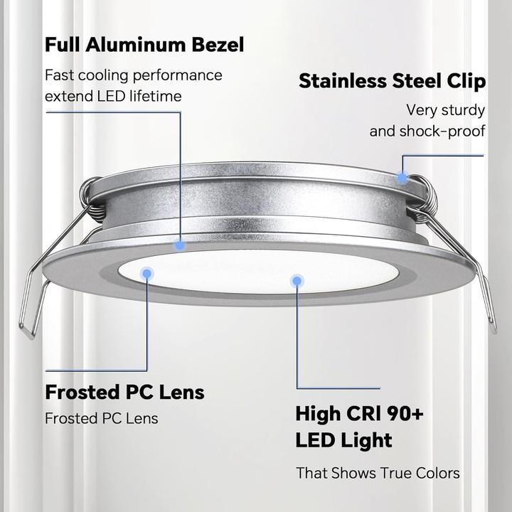 Actual product image Acegoo 4 x LED-Einbaustrahler (215 lm)