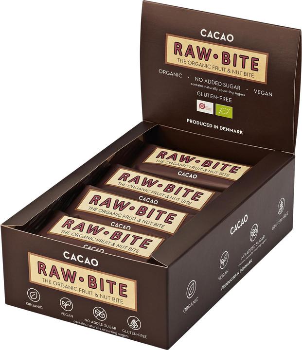 Actual product image Raw Bite Organic Raw Food Cocoa Bar 12 x 50 g (700 g)