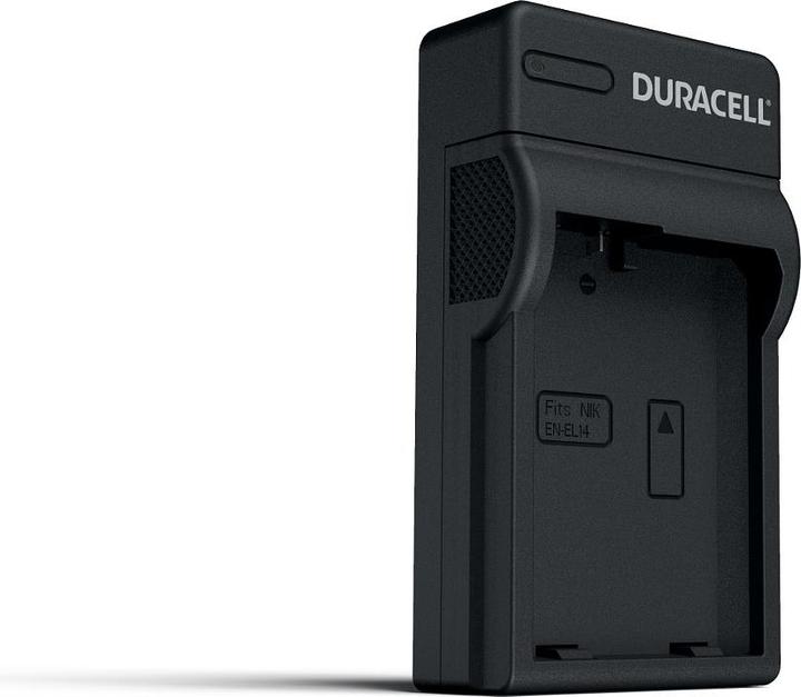 Immagine prodotto Duracell Caricabatterie con cavo USB per DRNEL14/EN-EL14 (Caricabatterie per fotocamere)